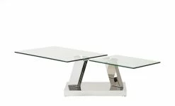 Couchtisch Glas Metall drehbar Budelli | Klarglas -Tische Verkäufe 10326287 7 201811271457