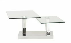 Couchtisch Glas Metall drehbar Budelli | Klarglas -Tische Verkäufe 10326287 8 201811271457