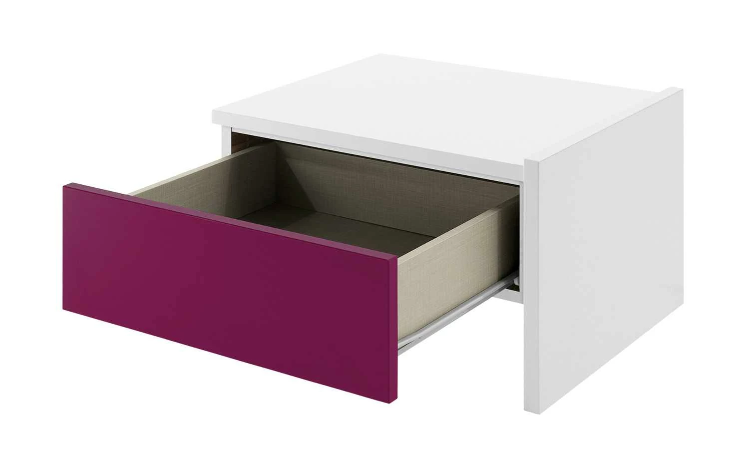 Anbau-Nachtkommode Holly Anbau-Nachtkommode Holly | Weiß / Fuchsia -Tische Verkäufe 11117302 1 201811271524