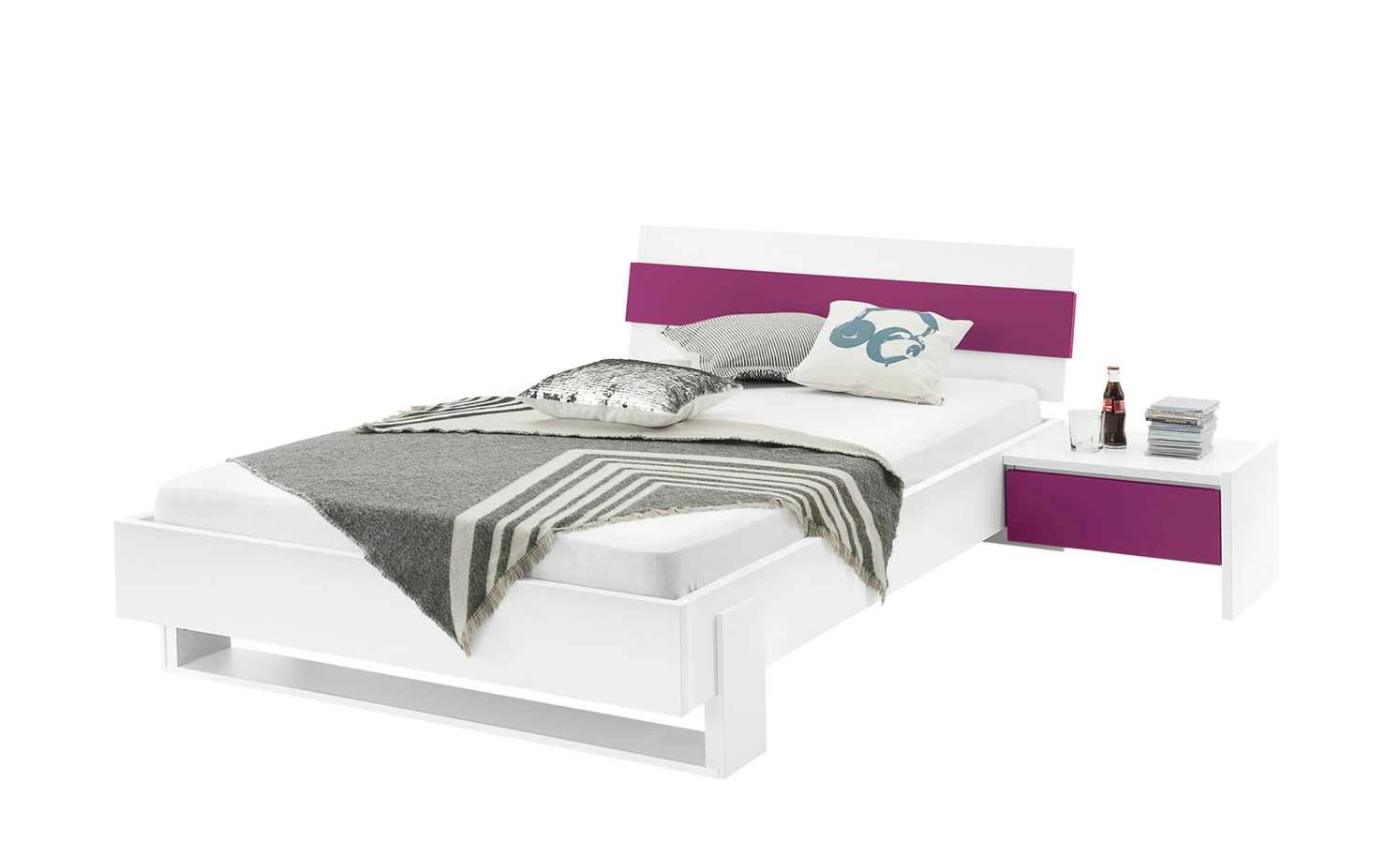 Anbau-Nachtkommode Holly Anbau-Nachtkommode Holly | Weiß / Fuchsia -Tische Verkäufe 11117302 3 201811271524