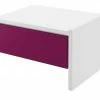 Anbau-Nachtkommode Holly | Weiß / Fuchsia