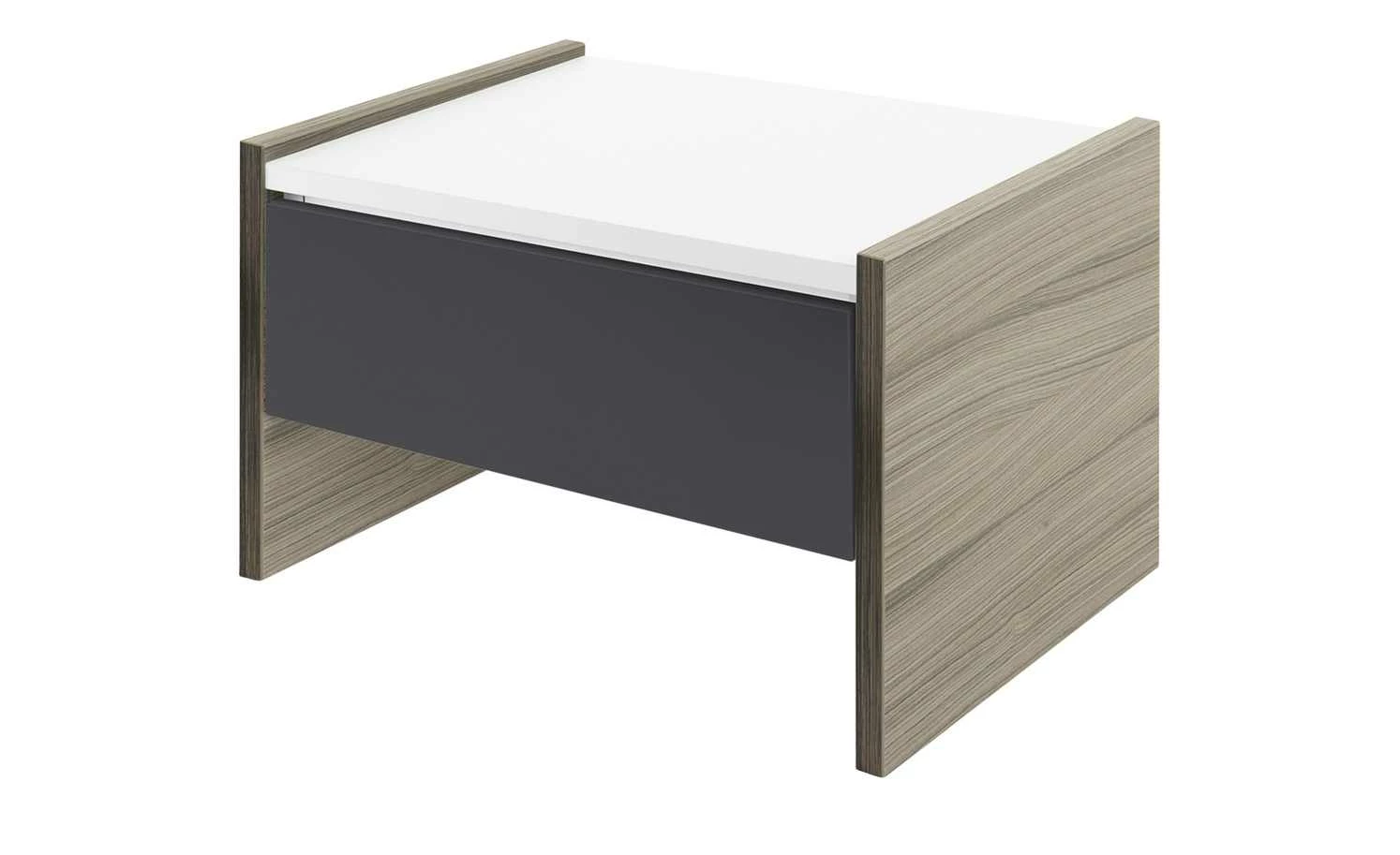 Nachtkommode Holly Nachtkommode Holly | Treibholz (Nachbildung) / Weiß / Anthrazit Nein 34|cm -Tische Verkäufe 11117306 2 201811271524