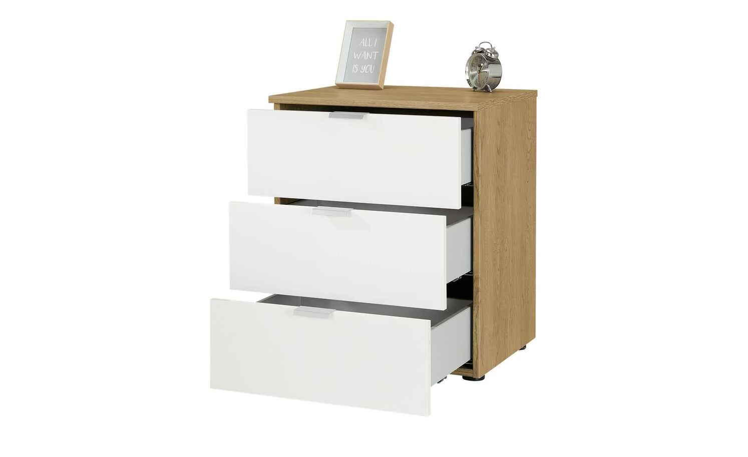meinSchrank Nachtkommode One 710 meinSchrank Nachtkommode One 710 | Weiß / Riviera Eiche (Nachbildung) -Tische Verkäufe 11136008 3 202109061235