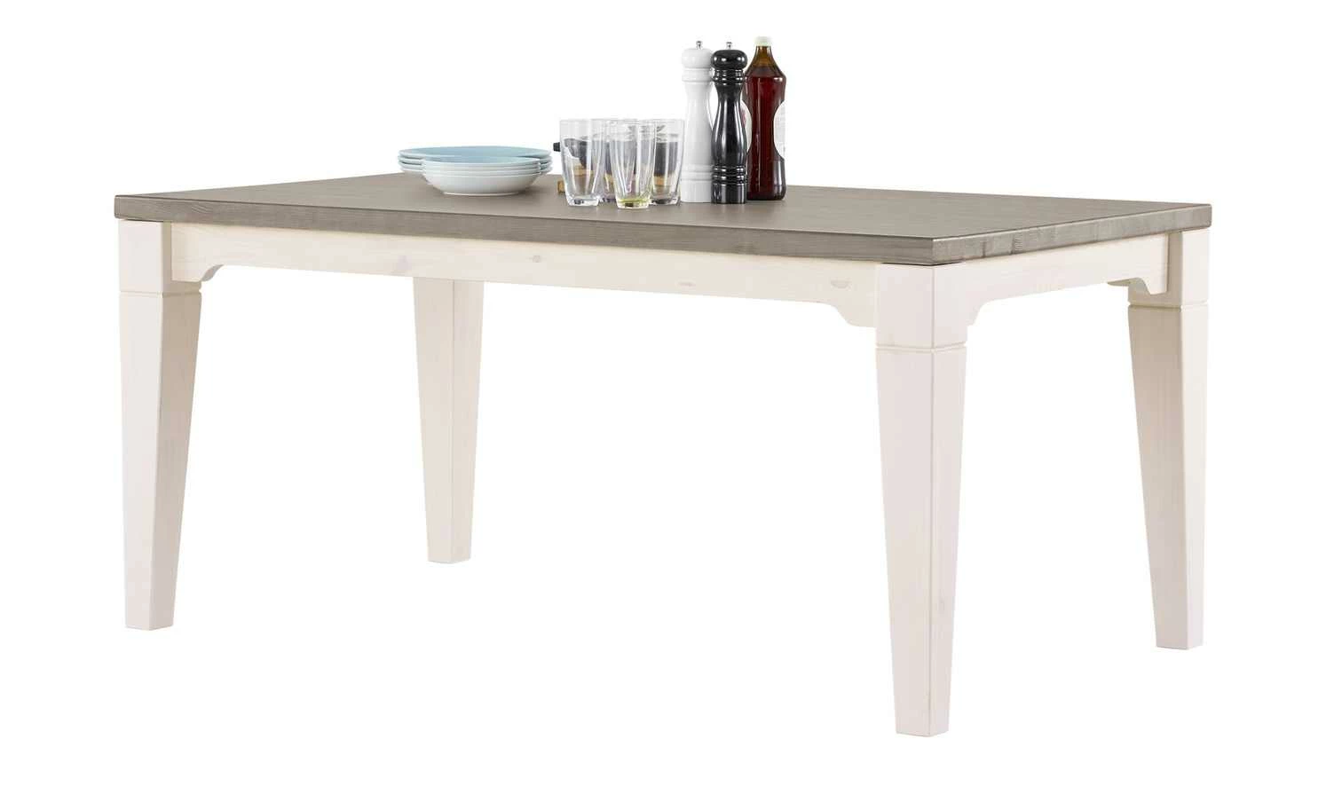 Esstisch Bornholm Esstisch Bornholm | Kiefer Weiß / Kiefer lavafarben 180|cm -Tische Verkäufe 11236344 1 201811271528