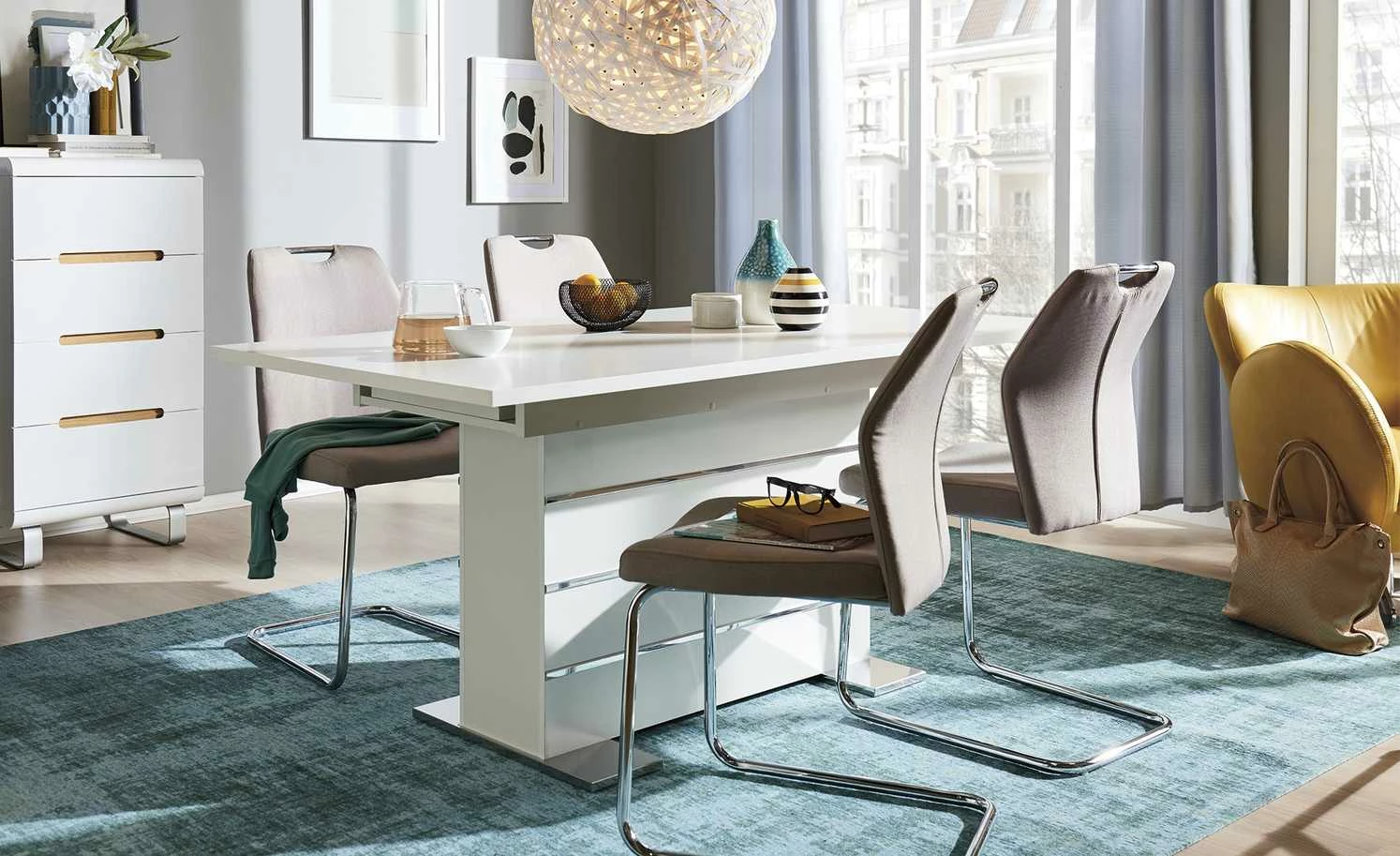 Esstisch ausziehbar Finn Esstisch ausziehbar Finn | Weiß -Tische Verkäufe 11305581 2 201811271459