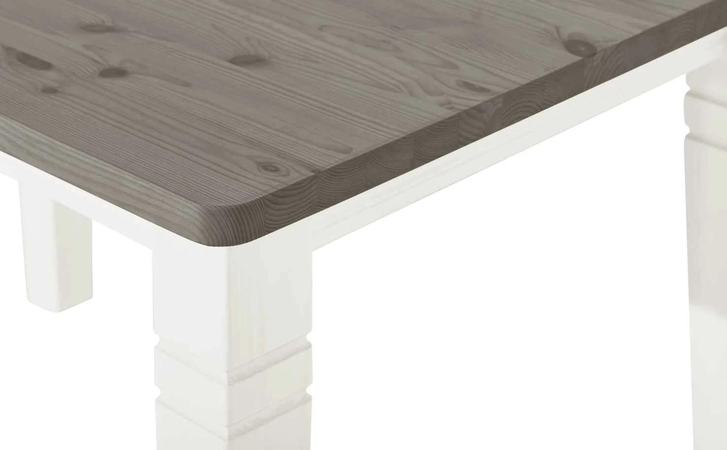 maison bleue Esstisch massiv Florian maison bleue Esstisch massiv Florian | Weiß / Grau ca. 120x78 cm -Tische Verkäufe 11309778 2 202108130002