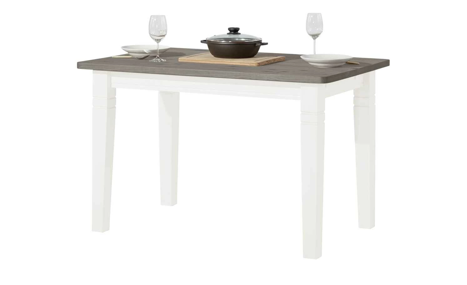 maison bleue Esstisch massiv Florian maison bleue Esstisch massiv Florian | Weiß / Grau ca. 120x78 cm -Tische Verkäufe 11309778 5 202108130002