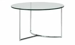 Couchtisch Moon | klar Chrom 42|cm