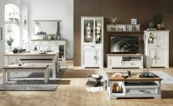 Couchtisch Varese | Pinie hell (Nachbildung) / Asteiche (Nachbildung)