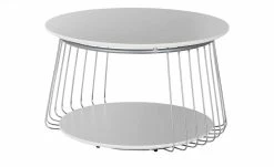 Couchtisch Litwa | Weiß / Chrom