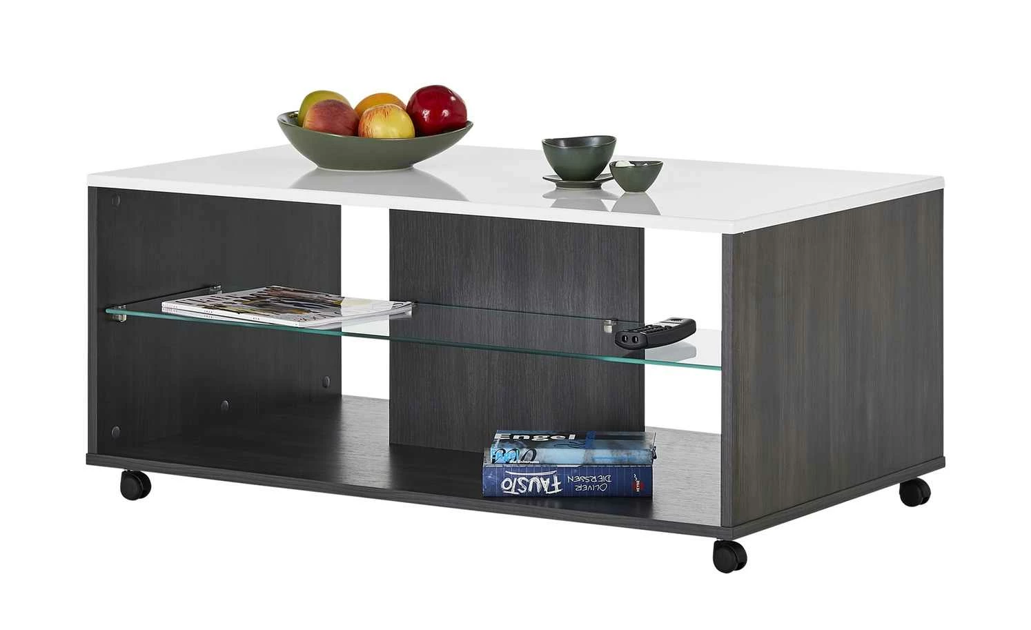 Couchtisch Palmarola Couchtisch Palmarola | Eiche Schwarzbraun (Nachbildung) / Weiß -Tische Verkäufe 11326828 9 201908152244