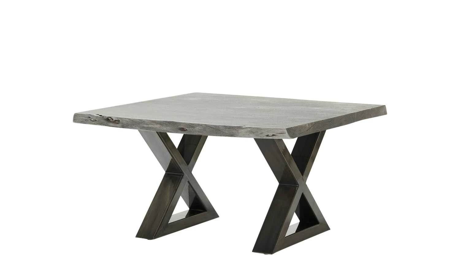 Woodford Couchtisch Alabria Woodford Couchtisch Alabria | Akazie Grau 75 x 75 cm Antikgrau Gestell in X-Form -Tische Verkäufe 11327322 3 202205311237