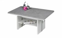 Couchtisch | Weiß / Beton (Nachbildung)