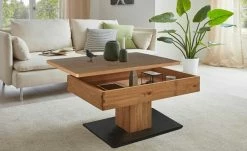 Couchtisch Viöl | Wildeiche / Marmor Nero (Nachbildung)