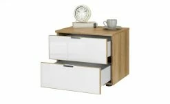meinSchrank Nachtkommode One 710 | Weiß / Riviera Eiche (Nachbildung) -Tische Verkäufe 12104460 2 202110182235