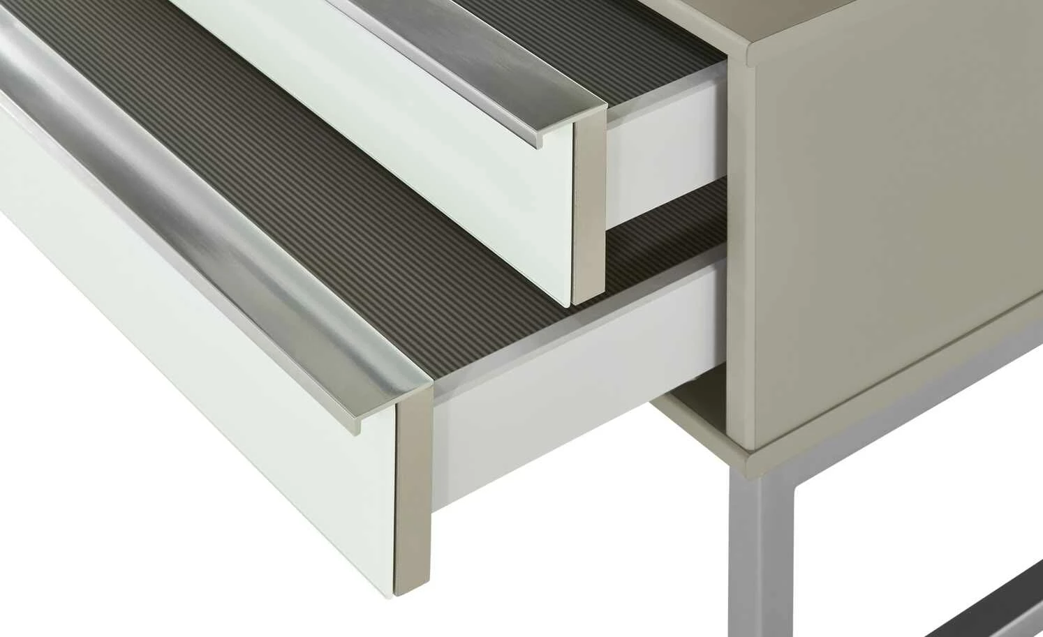 Wohnwert Nachtkommode, 2er-Set Forum Wohnwert Nachtkommode, 2er-Set Forum | Weiß / Kieselgrau -Tische Verkäufe 12104739 1 202007151219