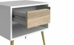 Nachtkommode Ogna | Weiß / Eiche (Nachbildung) -Tische Verkäufe 12106227 2 201905070908