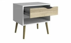 Nachtkommode Ogna | Weiß / Eiche (Nachbildung) -Tische Verkäufe 12106227 8 201905070908