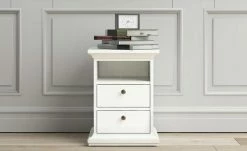 Nachttisch Chester | Weiß