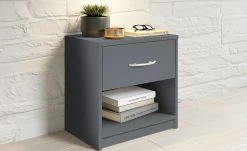 Nachtkommode Ashford | Graphit (Dunkelgrau) 1|Stück
