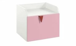now! by hülsta minimo Nachtkommode Minimo | Weiß / Rosa