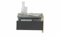 Anbau-Nachtkommode Holly | Mittelgrau / Hickory (Nachbildung) / Anthrazit -Tische Verkäufe 12114023 2 202002122240