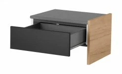 Anbau-Nachtkommode Holly | Mittelgrau / Hickory (Nachbildung) / Anthrazit -Tische Verkäufe 12114023 3 202002122240