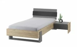 Anbau-Nachtkommode Holly | Mittelgrau / Hickory (Nachbildung) / Anthrazit -Tische Verkäufe 12114023 7 202002122240