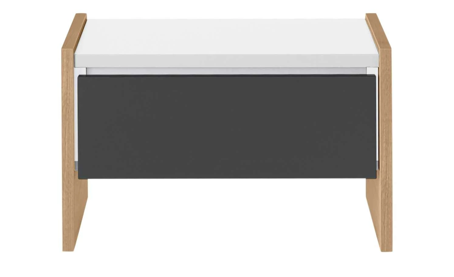 Nachtkommode Holly Nachtkommode Holly | Weiß / Hickory (Nachbildung) / Anthrazit Nein 34|cm -Tische Verkäufe 12114024 1 202002122240