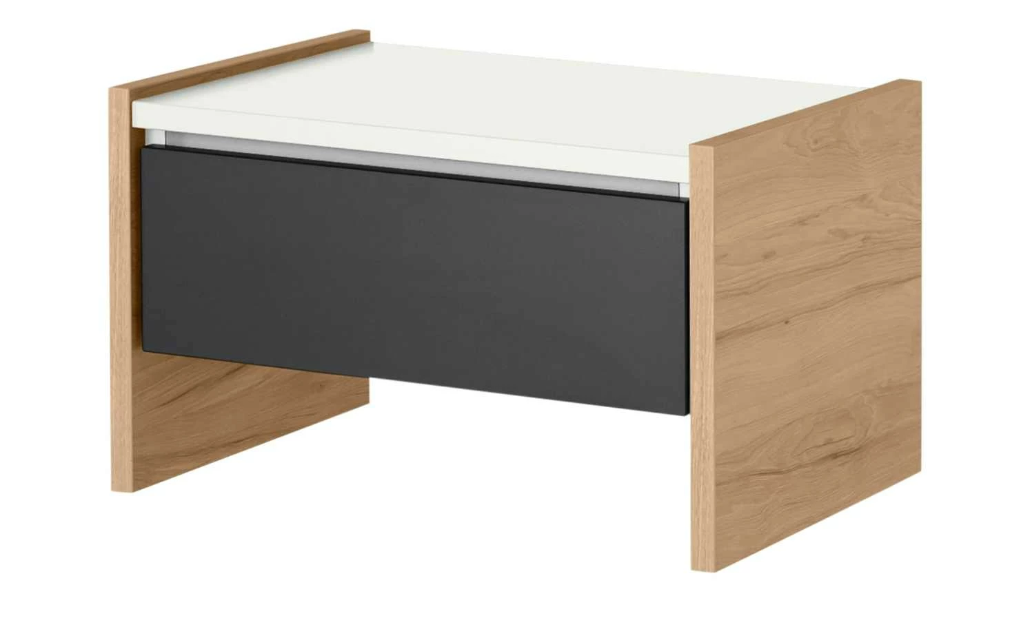 Nachtkommode Holly Nachtkommode Holly | Weiß / Hickory (Nachbildung) / Anthrazit Nein 34|cm -Tische Verkäufe 12114024 4 202002122240