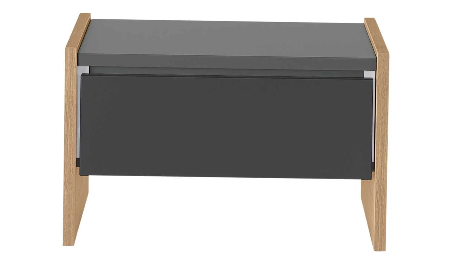 Nachtkommode Holly Nachtkommode Holly | Mittelgrau / Hickory (Nachbildung) / Anthrazit Nein 34|cm -Tische Verkäufe 12114025 1 202002122240