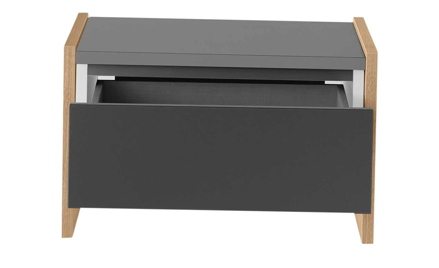 Nachtkommode Holly Nachtkommode Holly | Mittelgrau / Hickory (Nachbildung) / Anthrazit Nein 34|cm -Tische Verkäufe 12114025 6 202002122240