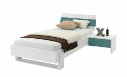 Anbau-Nachtkommode Holly | Weiß / Petrol -Tische Verkäufe 12114532 3 202002122240