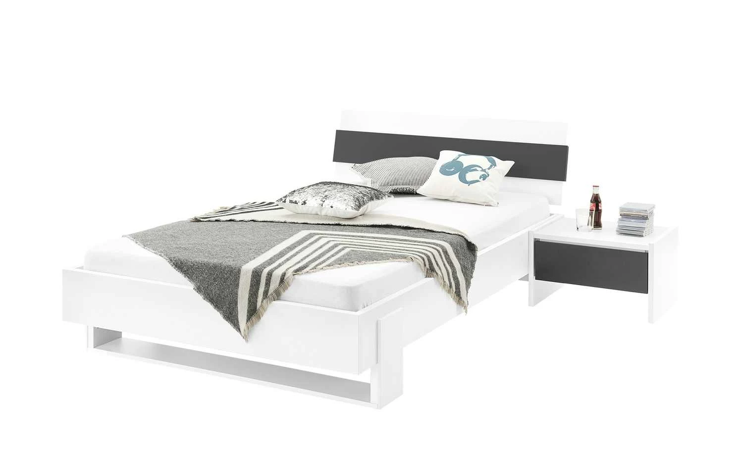 Nachtkommode Holly Nachtkommode Holly | Weiß / Anthrazit Nein 34|cm -Tische Verkäufe 12114537 1 202002122240