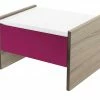 Nachtkommode Holly | Weiß / Treibholz (Nachbildung) / Fuchsia Nein 34|cm -Tische Verkäufe 12114540 2 202002142232