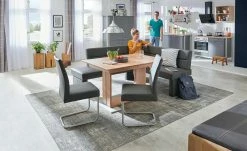 Woodford Säulentisch ausziehbar Mila | Kernbuche ca. 130x90 cm