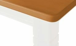 maison bleue Esstisch massiv Florian | Weiß / bernsteinfarben ca. 180x90 cm -Tische Verkäufe 12309065 8 202108130002