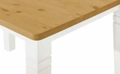 maison bleue Esstisch massiv Florian | Weiß / laugenfarben ca. 140x90 cm -Tische Verkäufe 12314406 1 202108130002