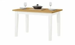 maison bleue Esstisch massiv Florian | Weiß / laugenfarben ca. 140x90 cm -Tische Verkäufe 12314406 5 202108130002