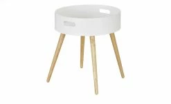 Beistelltisch Cassarina | Weiß / Gummibaum -Tische Verkäufe 12348566 2 201901170916