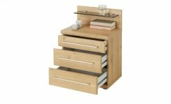 Nachtkommode Vivia | mit Nachtschrankpaneel, Rauchglasboden & LED-Beleuchtung -Tische Verkäufe 13100399 1 202201172239