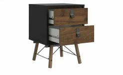 Nachtkommode Rye | Walnuss (Nachbildung) / Schwarz -Tische Verkäufe 13100449 12 202110281301