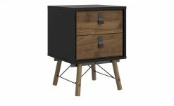 Nachtkommode Rye | Walnuss (Nachbildung) / Schwarz -Tische Verkäufe 13100449 3 202110281301