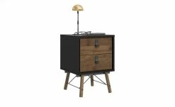 Nachtkommode Rye | Walnuss (Nachbildung) / Schwarz -Tische Verkäufe 13100449 4 202110281301