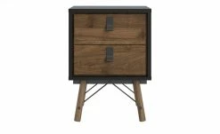 Nachtkommode Rye | Walnuss (Nachbildung) / Schwarz -Tische Verkäufe 13100449 6 202110281301