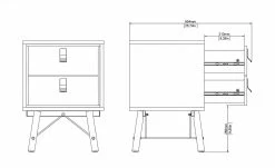Nachtkommode Rye | Weiß 7 Nachtkommode Rye | Weiß -Tische Verkäufe 13100450 4 202110281301