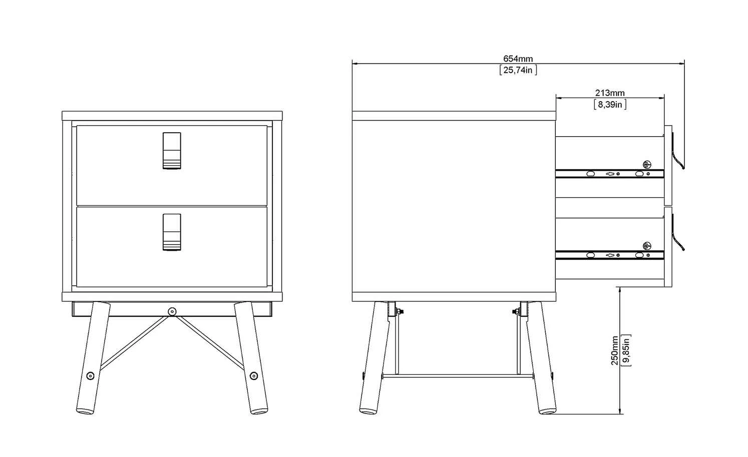 Nachtkommode Rye Nachtkommode Rye | Weiß -Tische Verkäufe 13100450 4 202110281301