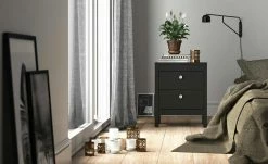 Nachtkommode Madron | Schwarz