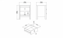 Nachtkommode Madron | Schwarz -Tische Verkäufe 13100458 17 202111192234