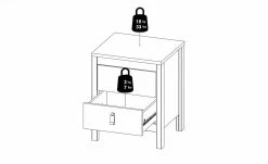 Nachtkommode Madron | Schwarz -Tische Verkäufe 13100458 19 202111192234